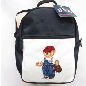 VINTAGE 90S POLO BEAR RALPH LAUREN BACKPACK